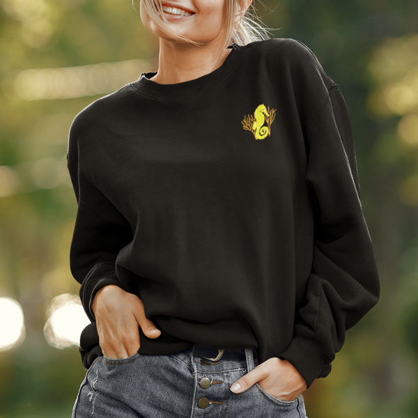 Embroidered Seahorses Sweatshirt