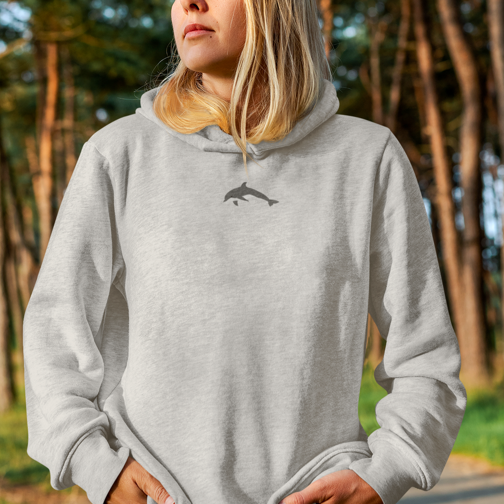 Dolphin Embroidered Hoodie – Wonderful World