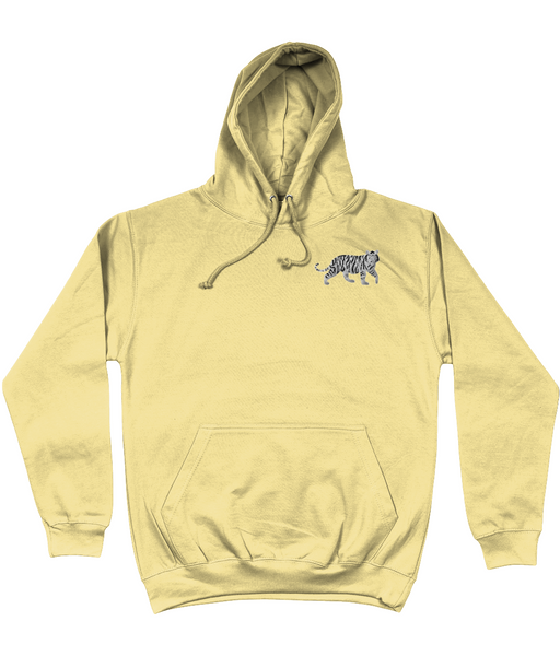 White Tiger Embroidered Hoodie