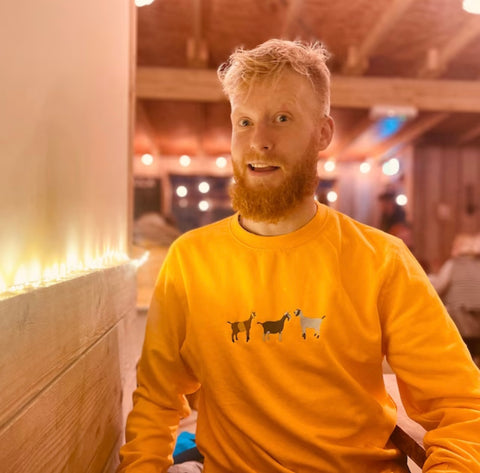 Goats Embroidered Jumper