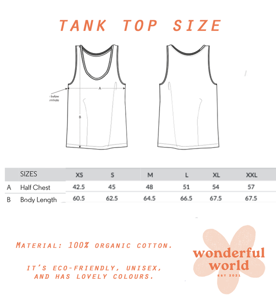 Lemur Embroidered Tank Top Vest