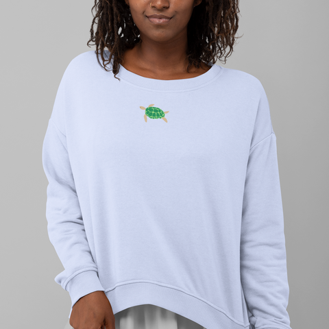 Turtle jumper embroidered jumper